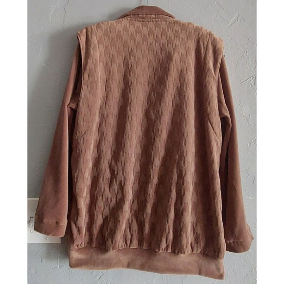 Vintage Sweater Jacket Women Size S, ADILFO SPORT ,velvet, 19 Inch Of Armp To... - Picture 7 of 11